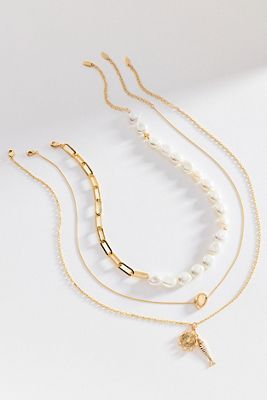 By Anthropologie Shades of Sea Layering Necklaces