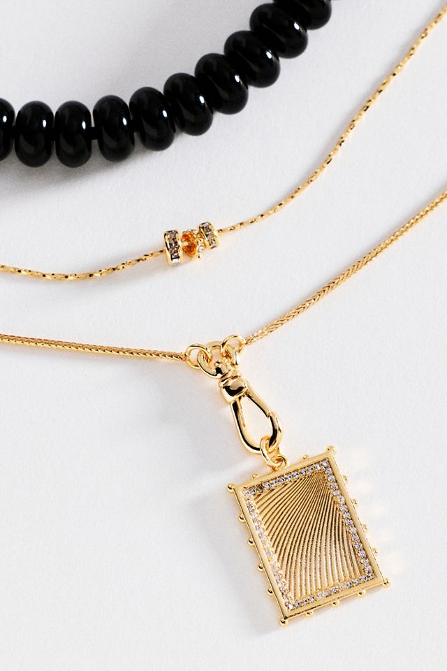 By Anthropologie Shades of Sea Layering Necklaces #1