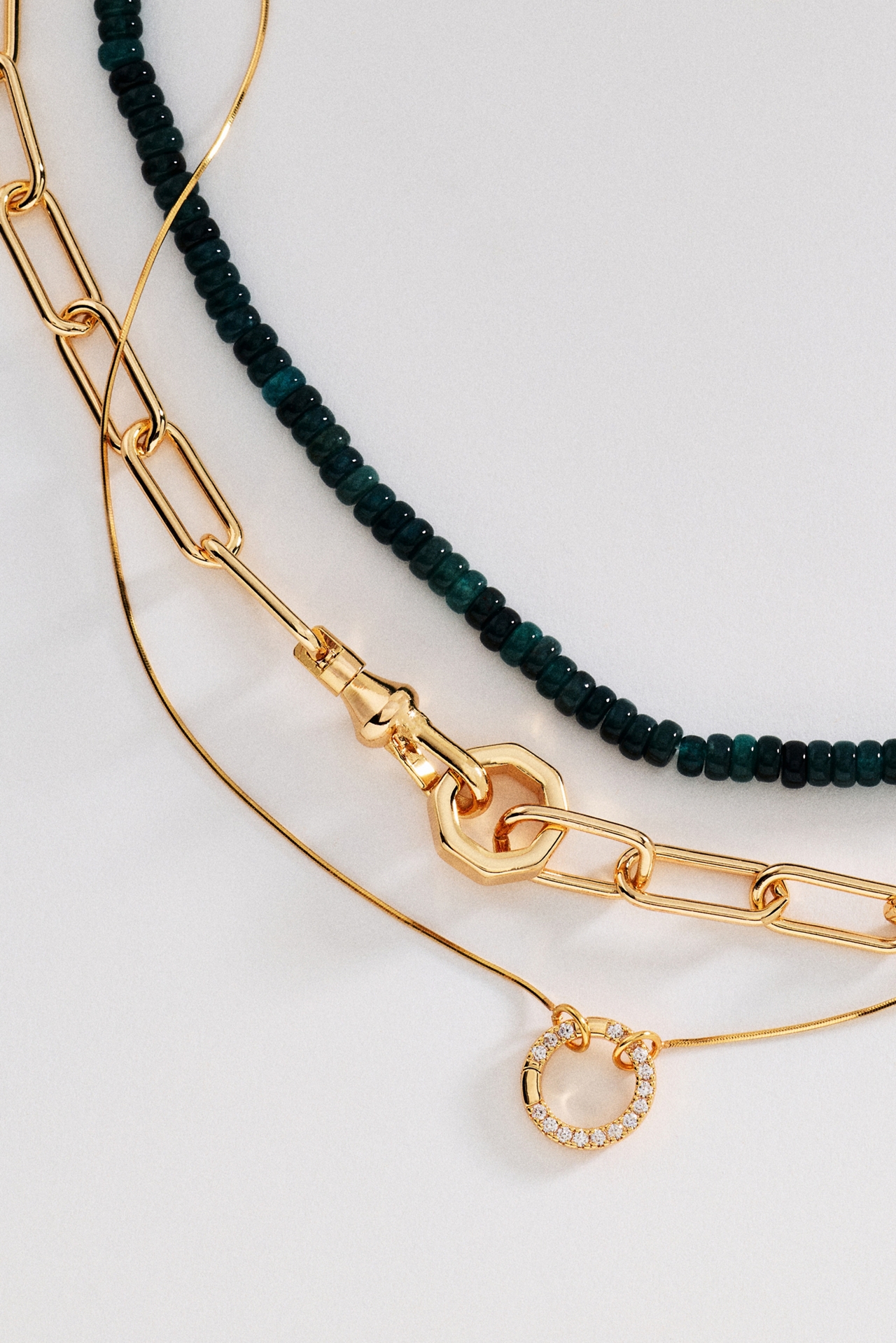 Shades of Sea Layering Necklaces