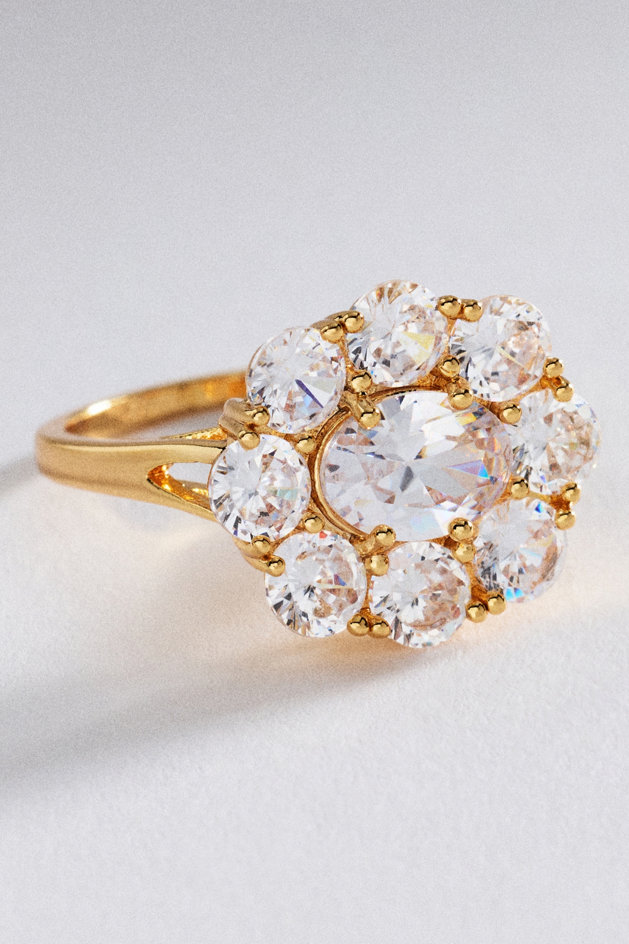 Floral Crystal Ring