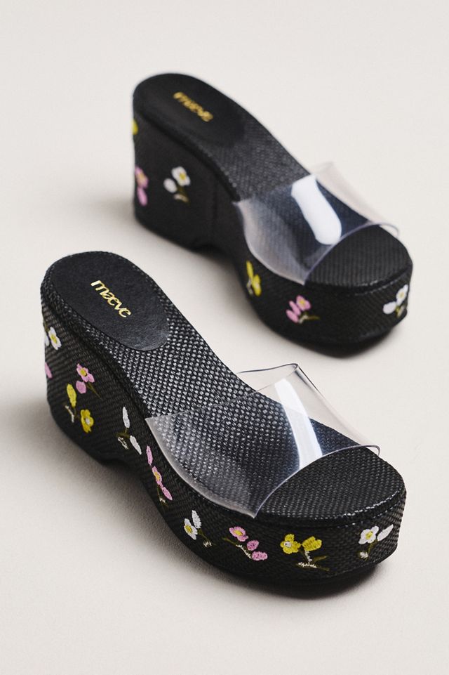 Maeve Embroidered PVC Platform Sandals #3