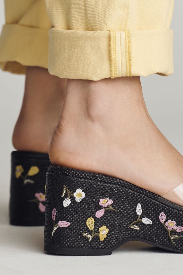 Maeve Embroidered PVC Platform Sandals #2