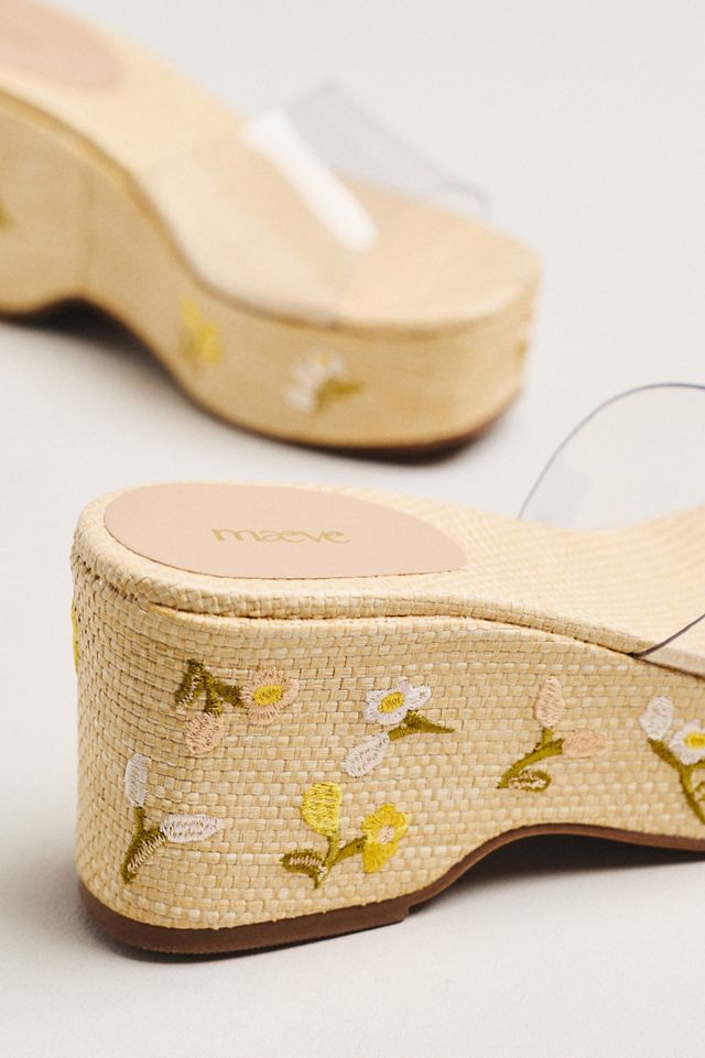Maeve Embroidered PVC Platform Sandals #3