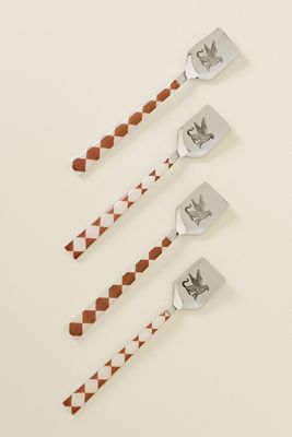 Cuadro Stainless Steel Spoons, Set of 4