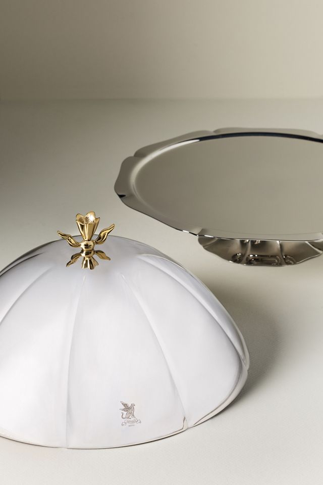 Penelope Stainless Steel Cake Stand with Dome | AnthroHome
