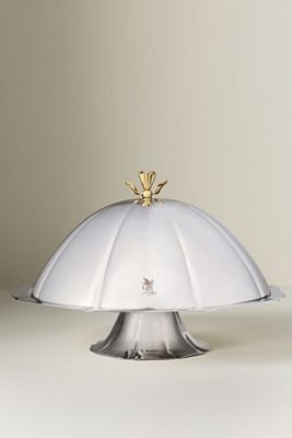 Penelope Stainless Steel Cake Stand with Dome