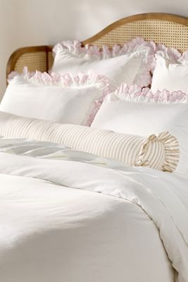 Elin Cotton Striped Extra-Long Bolster Pillow