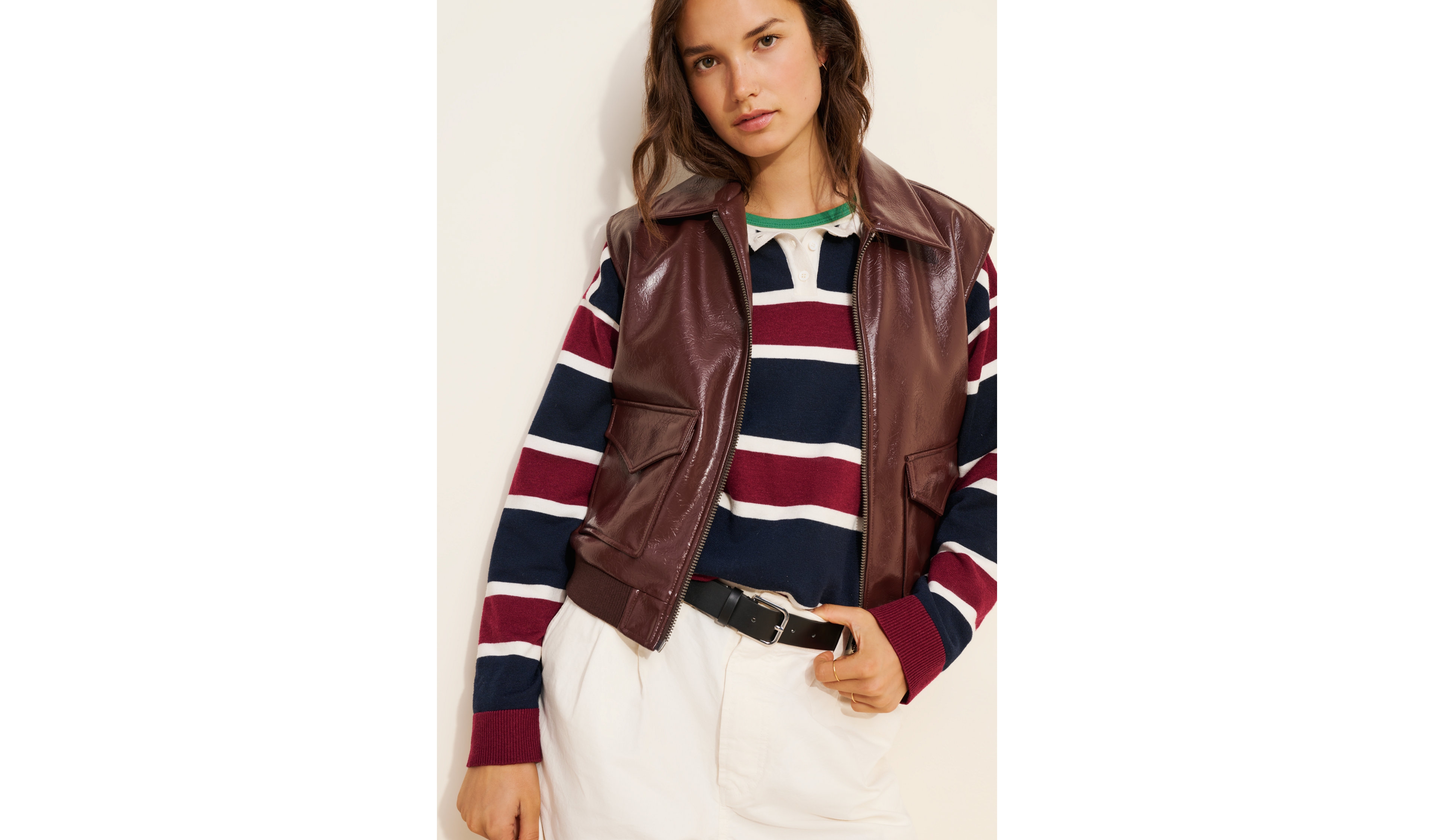 Maeve Vegan-Leather Utility Vest