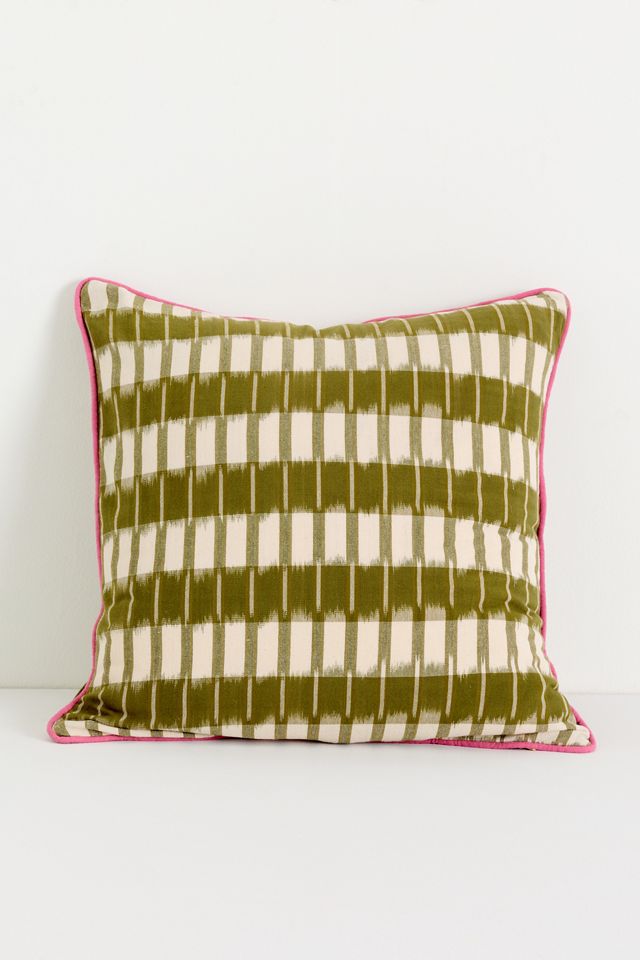 Selma Cotton Woven Ikat Pillow #1