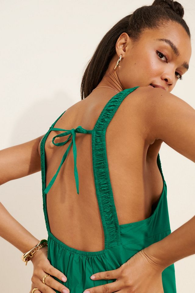 Celandine Sleeveless Smocked Open-Back Midi Dress #4