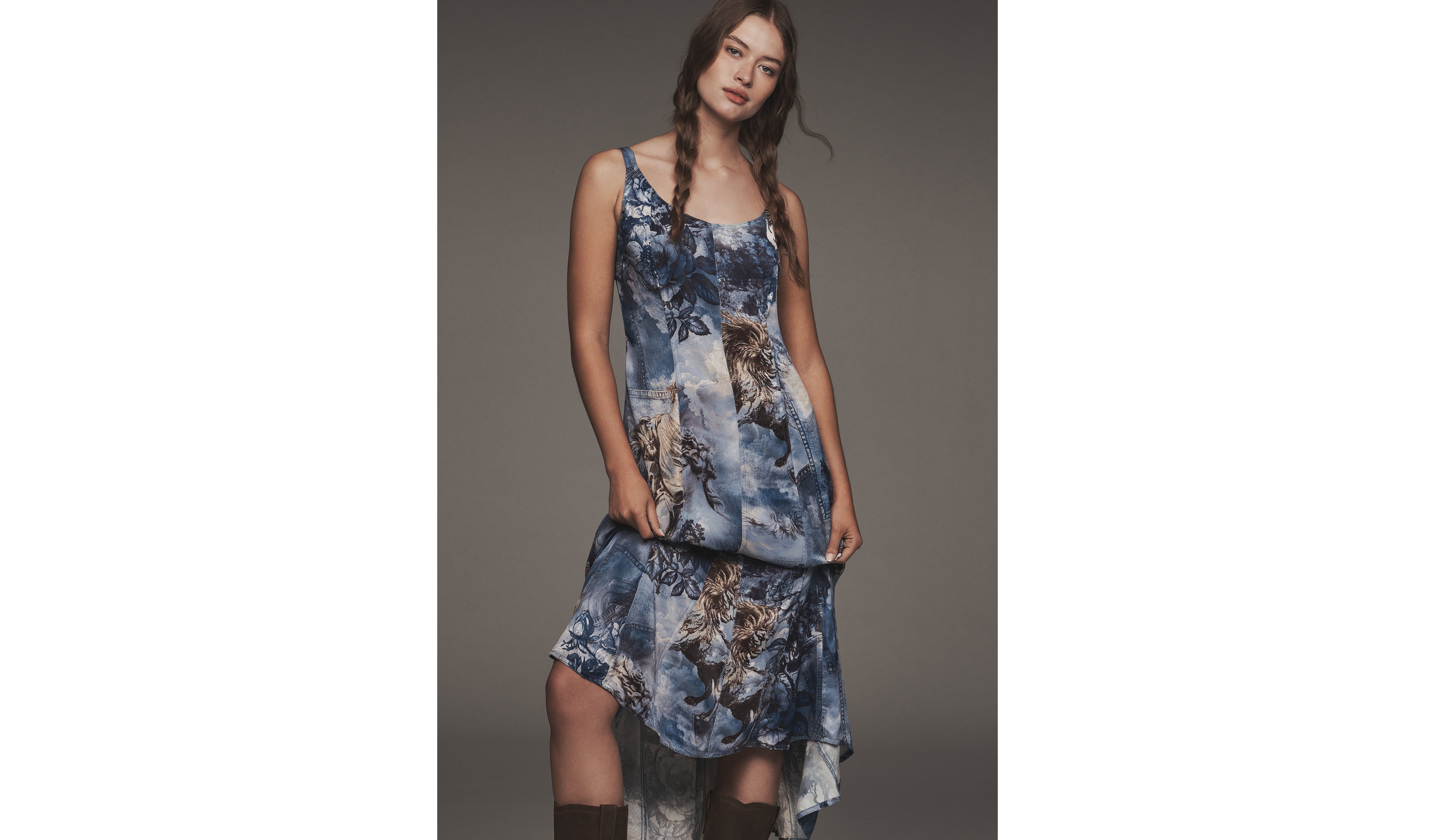 Pilcro Sleeveless Scoop Neck Dress
