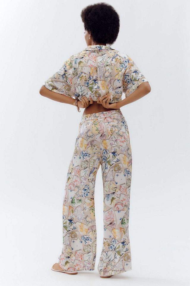 Maeve The Brooklin Wide-Leg Pull-On Pants: Printed Edition #1