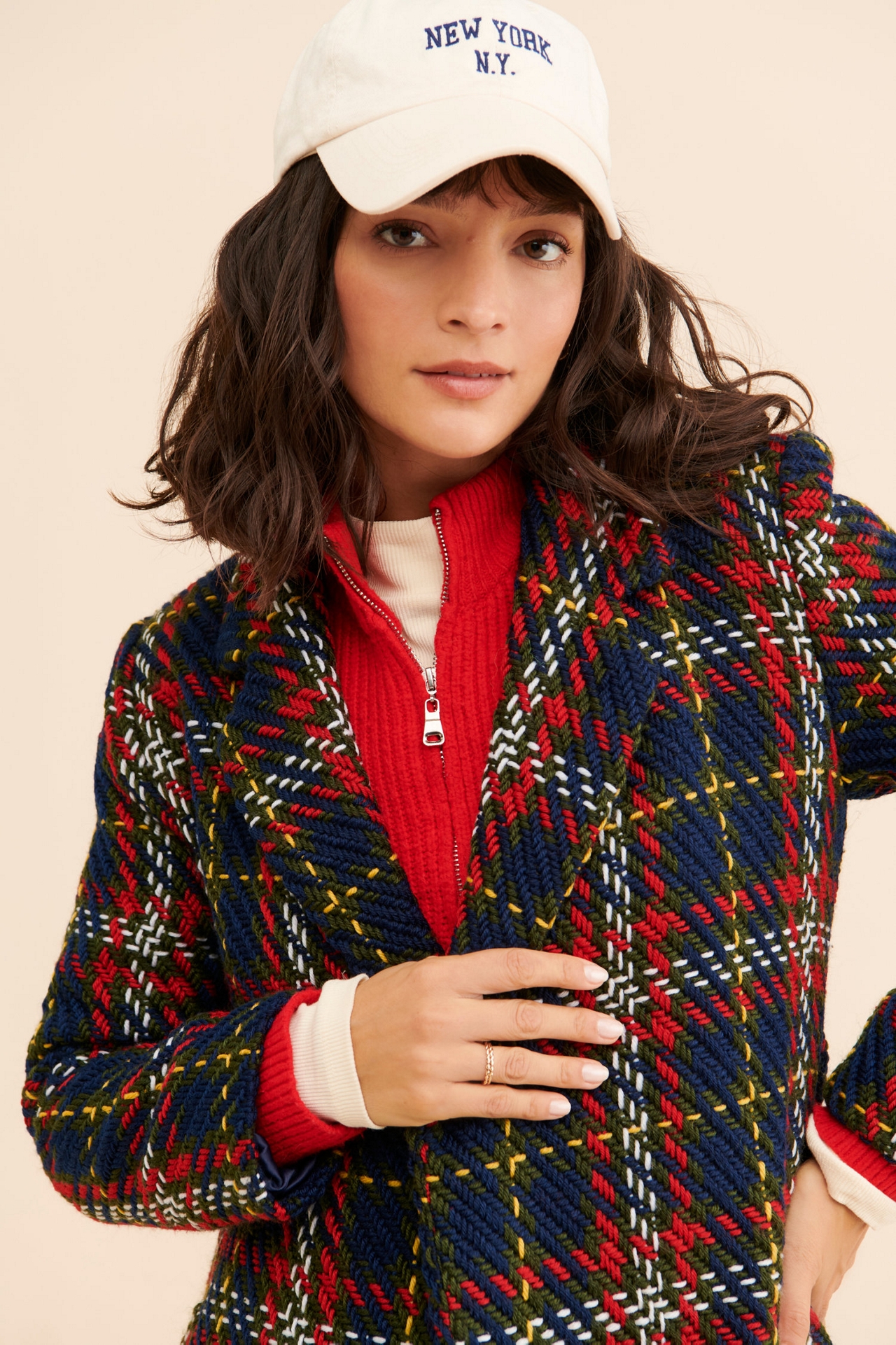 Hutch Holiday Plaid Coat