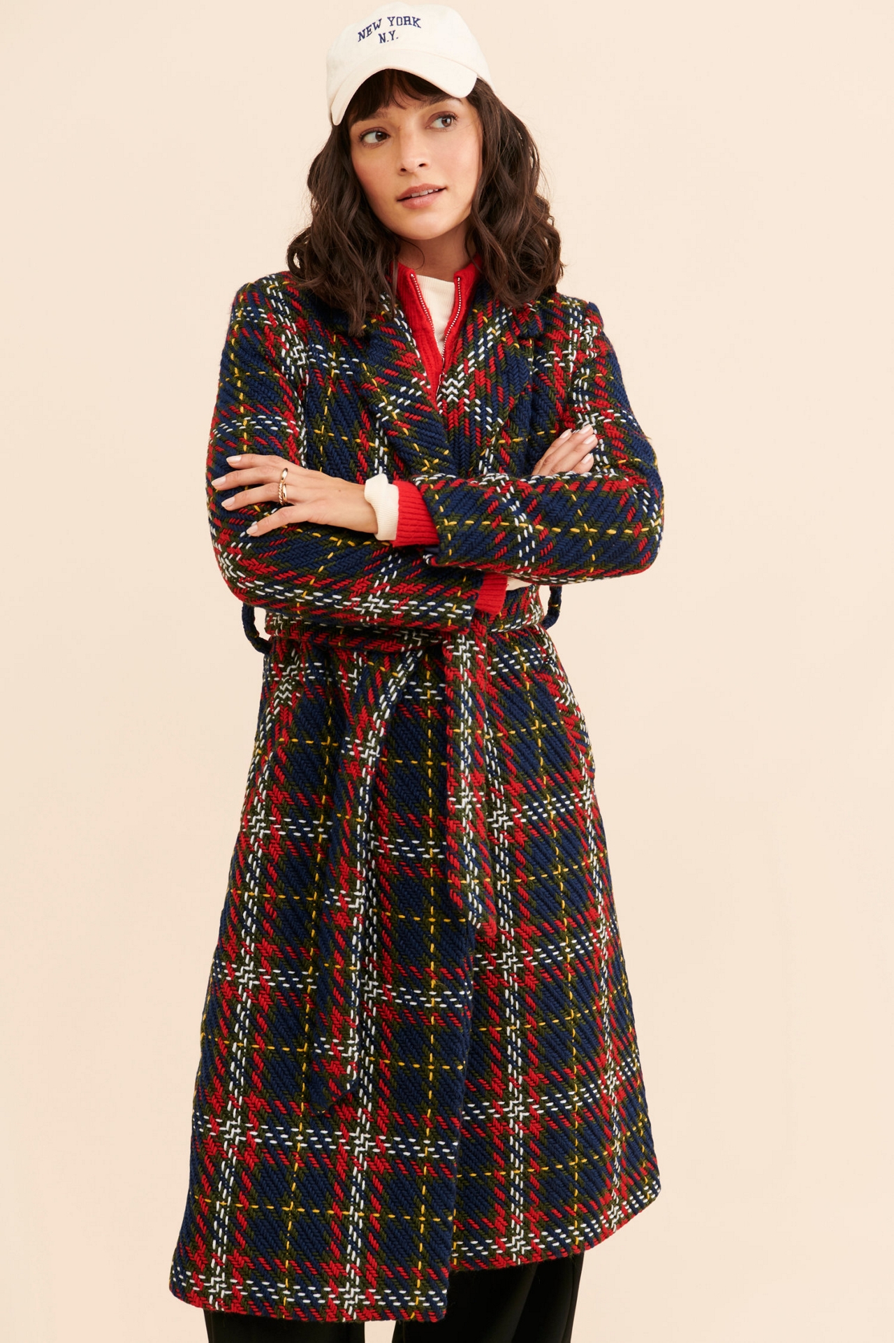 Hutch Holiday Plaid Coat