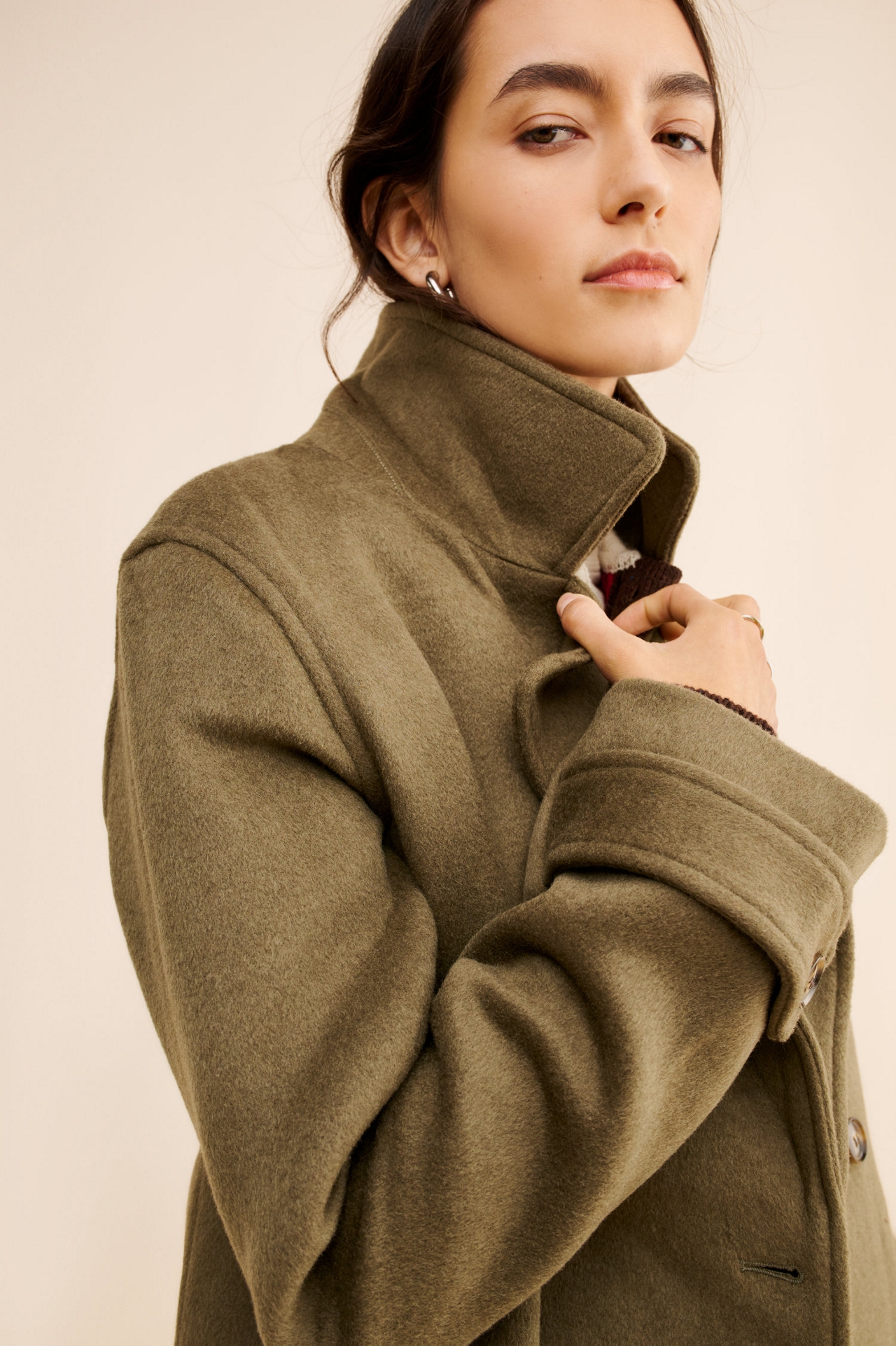 Sams?e Safalla Wool Blend Double Breasted Jacket