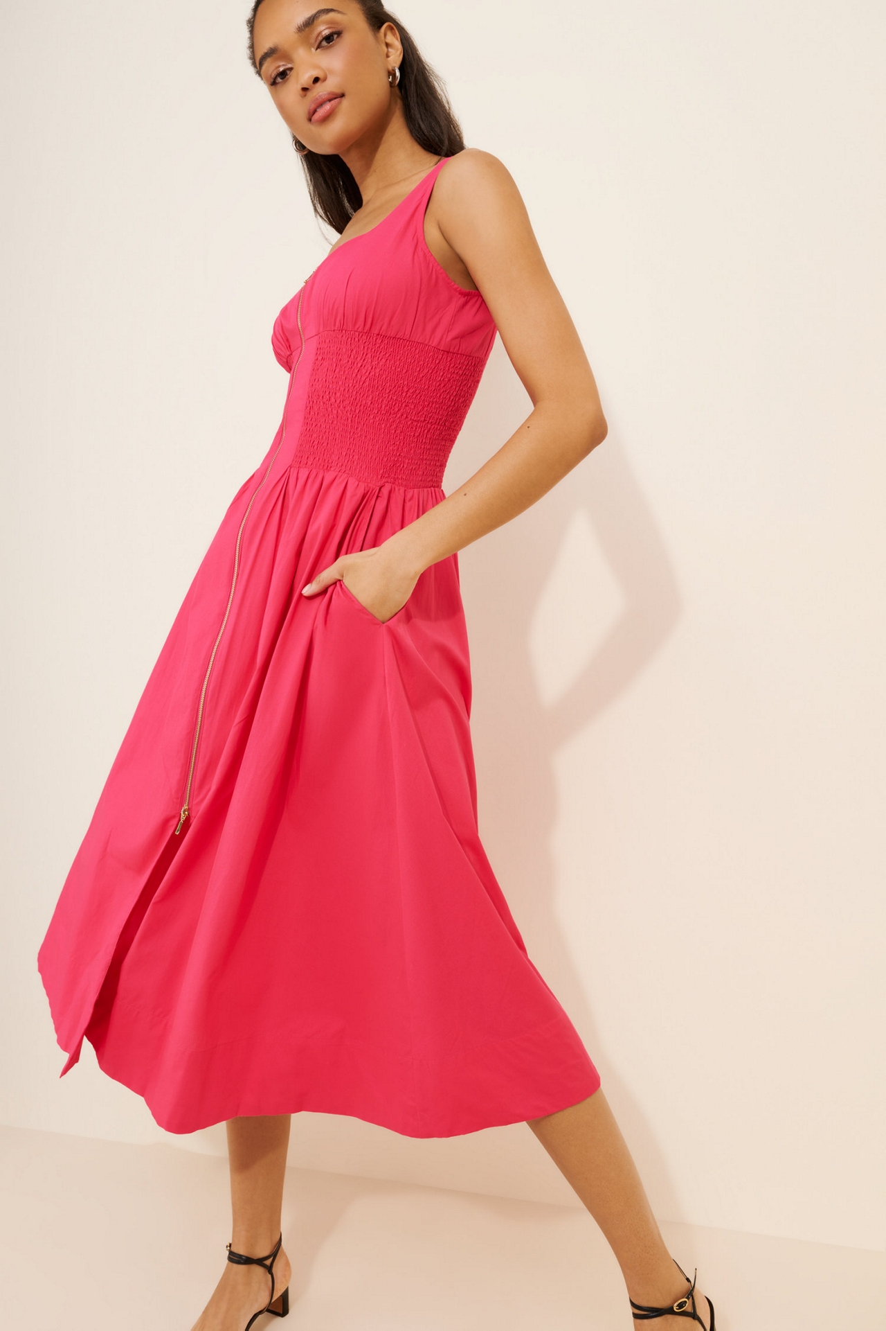 Square Neck Tommie Midi Dress