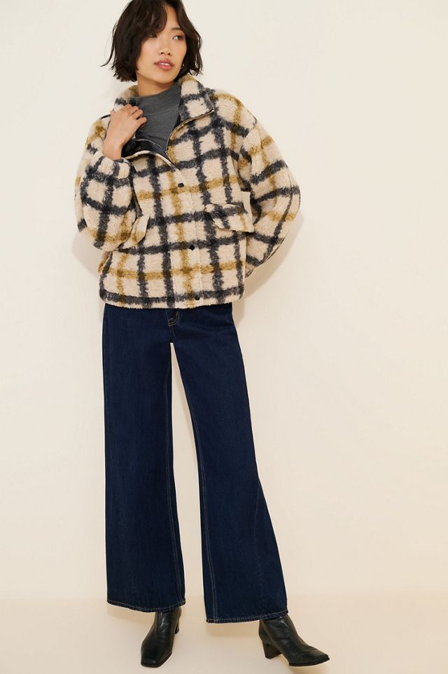 See U Soon Plaid Sherpa Coat #3