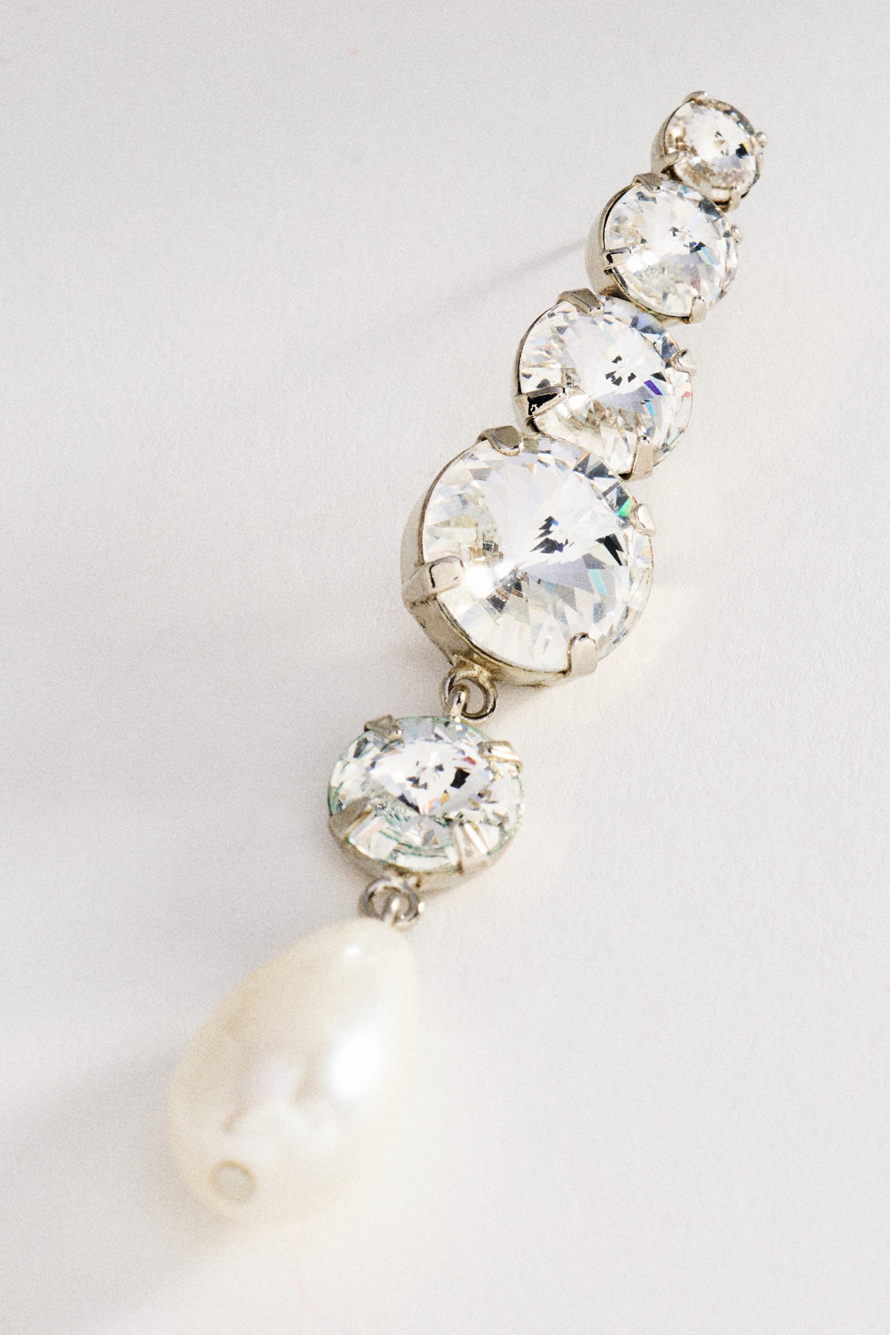 Lelet NY Athena Pearl Linear Drop Earrings