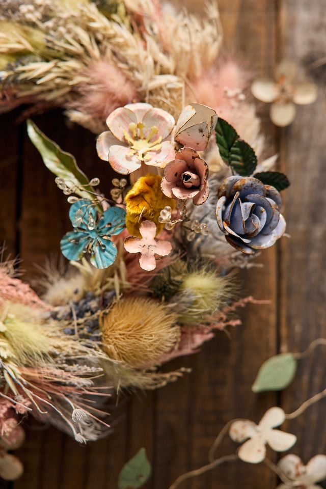 Pastel Candy Dried Wreath #1