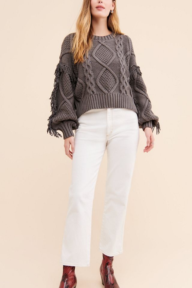Line + Dot Jasper Fringe Sweater #2