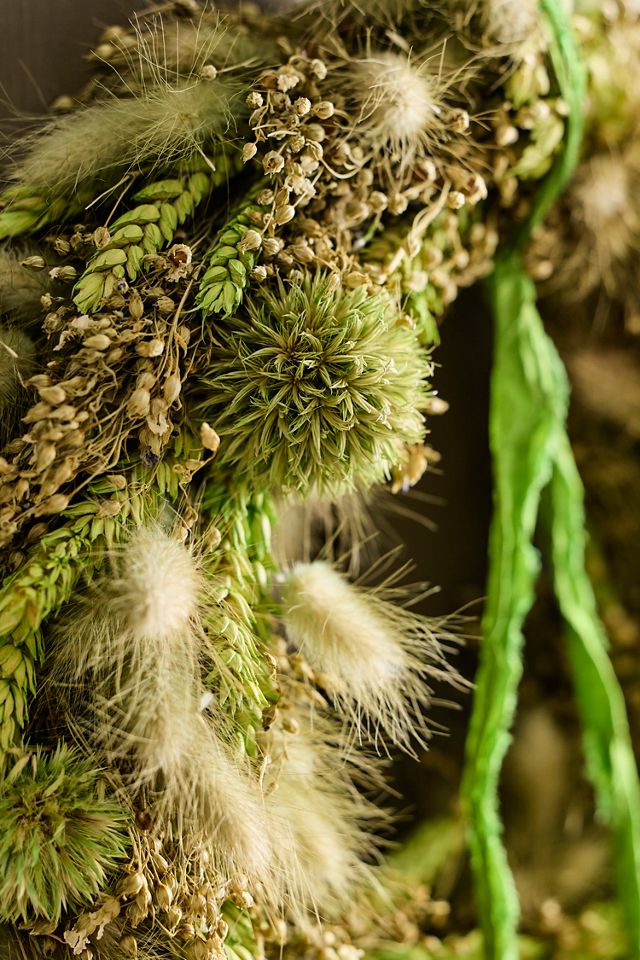 Garden Greens Dried Wreath #2