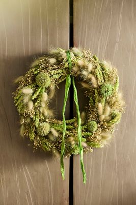 Garden Greens Dried Wreath