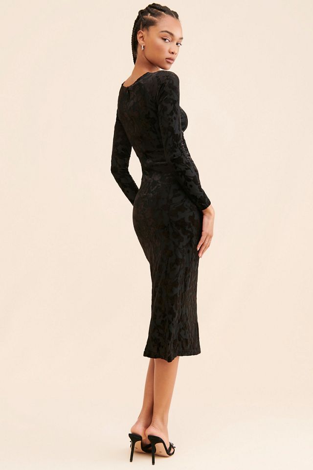 Lost + Wander Spectre Velvet Midi Dress | Anthropologie