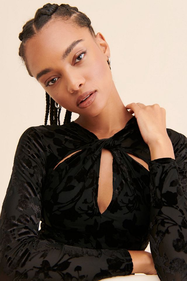 Lost + Wander Spectre Velvet Midi Dress | Anthropologie