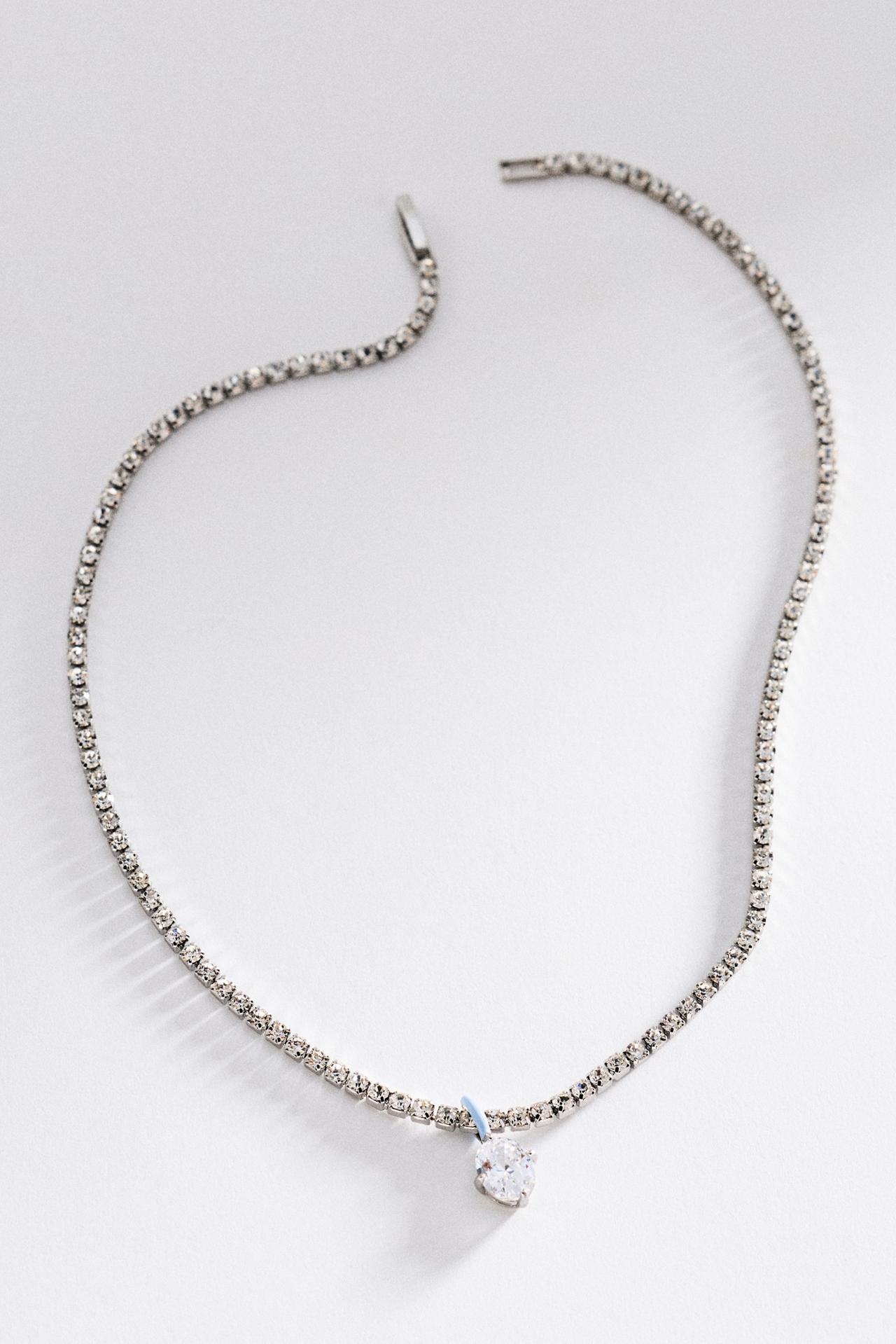 Pop-Color Crystal Pendant Necklace