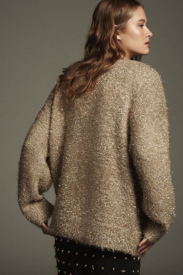 Pilcro Oversized Shimmer Sweater #4