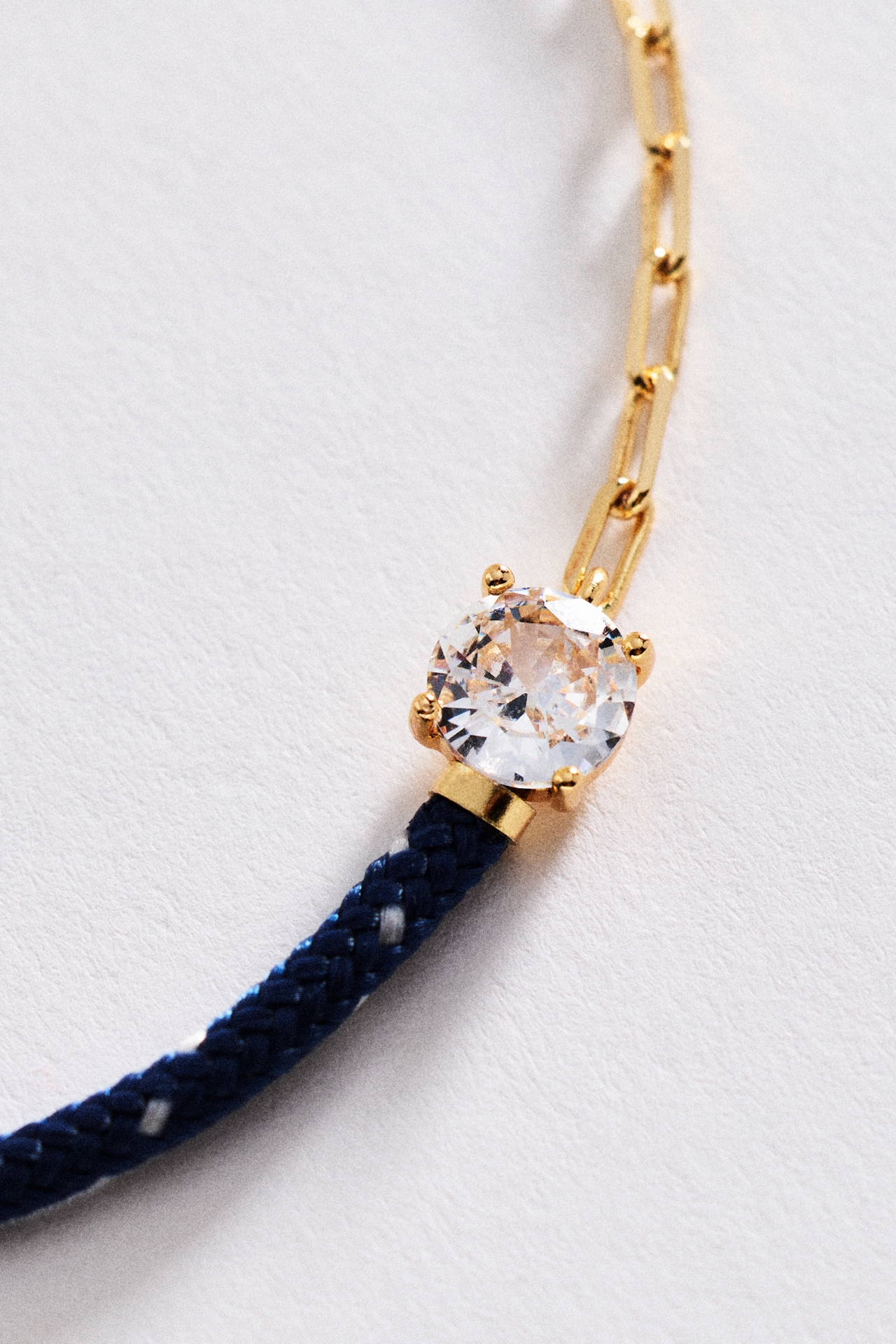 Corded Chain Link Bracelet