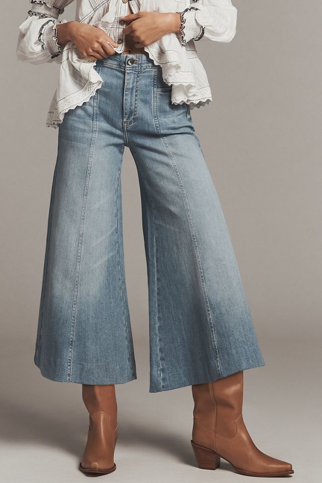 Pilcro Grassland Mid-Rise Wide-Leg Crop Jeans #1