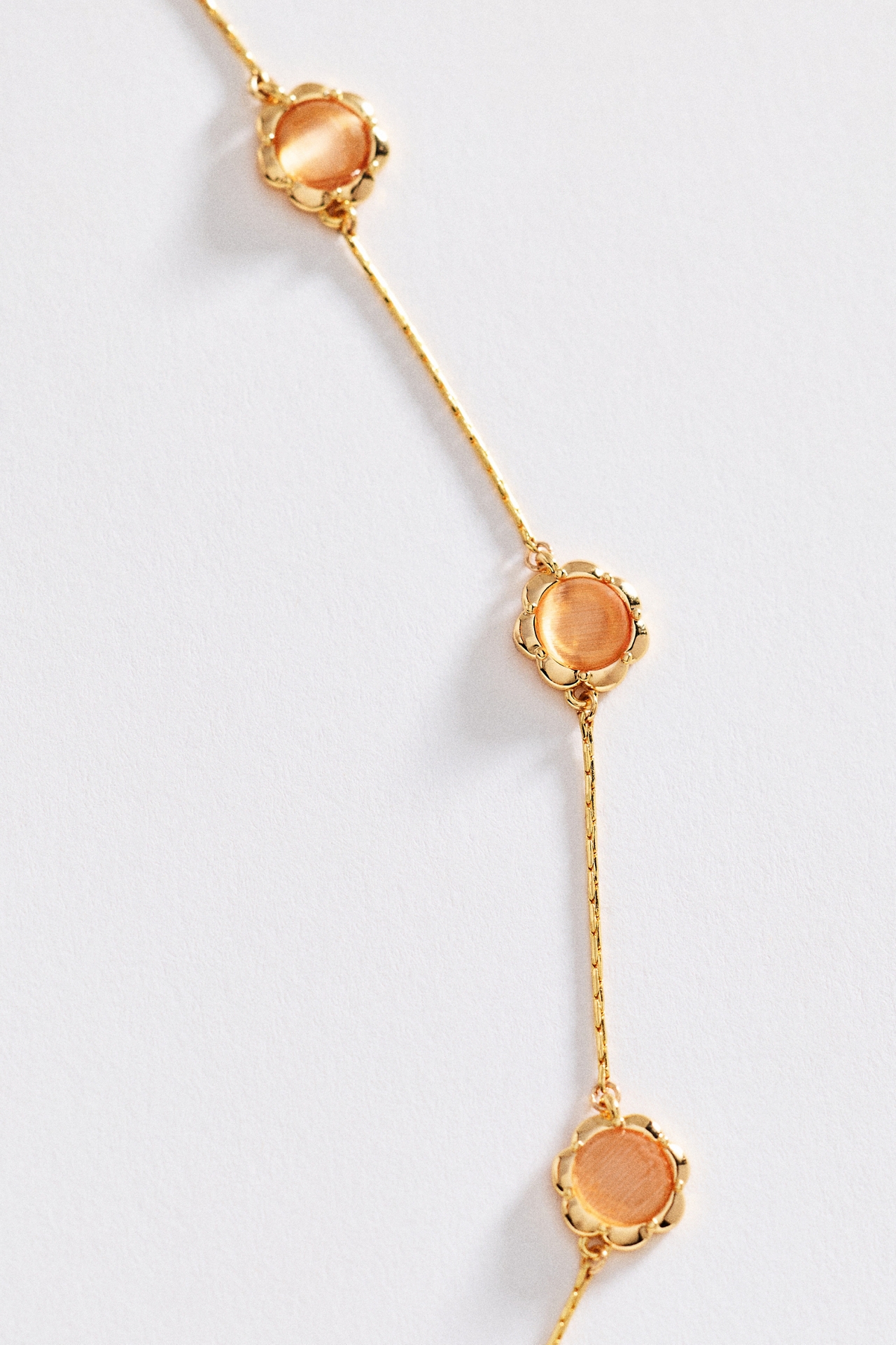 Delicate Dotted Stone Necklace