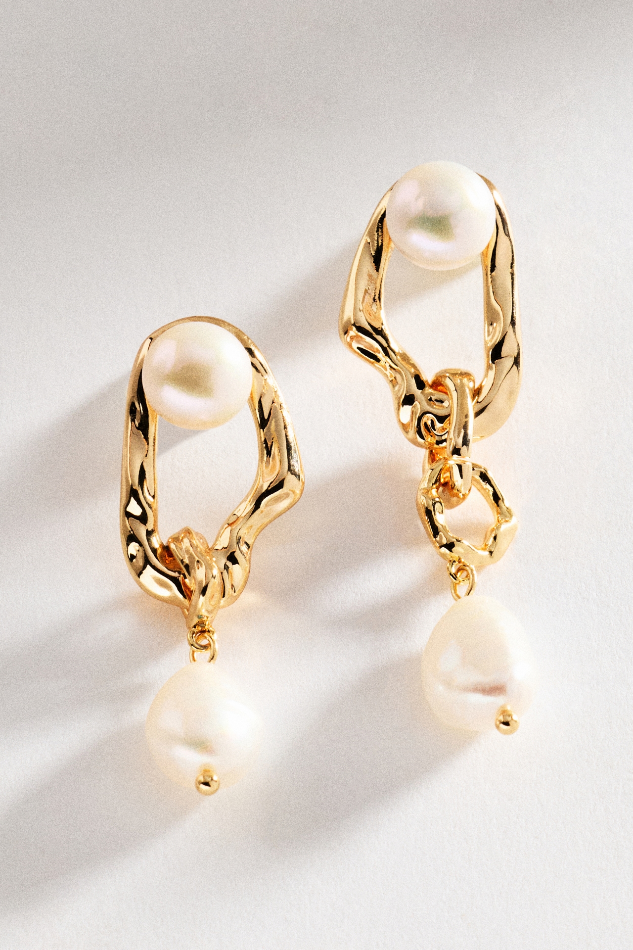 Pearl Duet Drop Earrings