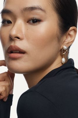 Pearl Duet Drop Earrings