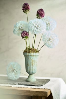 Crafted Botanical Pastel Dandelion Stems, Set of 5