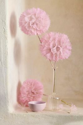 Crafted Botanical Pastel Dandelion Stems, Set of 5