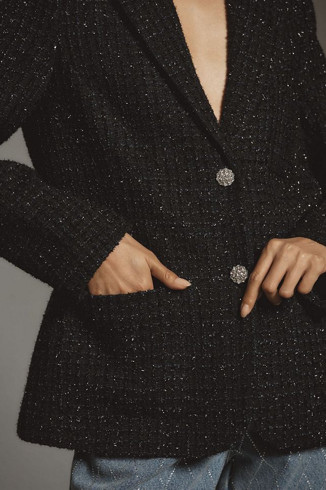 Mare Mare Sparkle Tweed Blazer #1