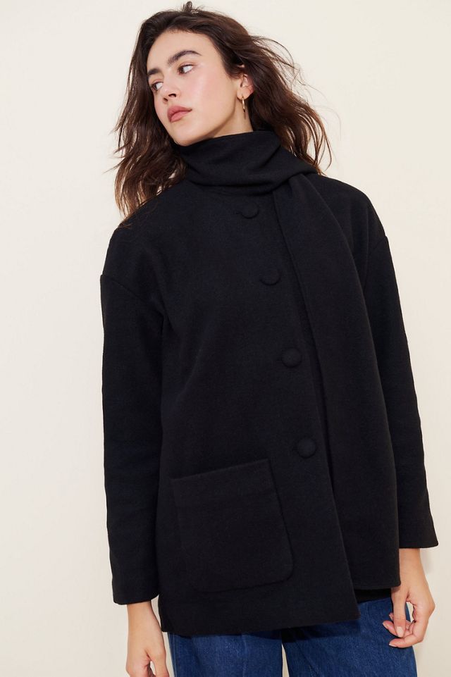 Hutch Relaxed Scarf Jacket | Anthropologie
