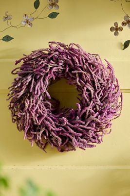 Pink Statice Dried Wreath