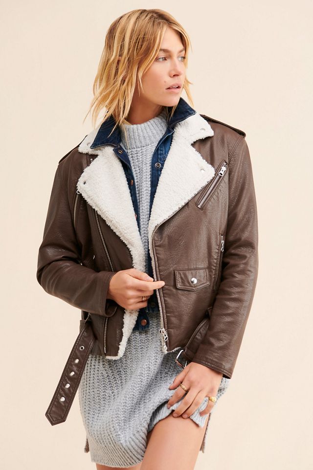 Pistola Blaine Sherpa Moto Jacket #3