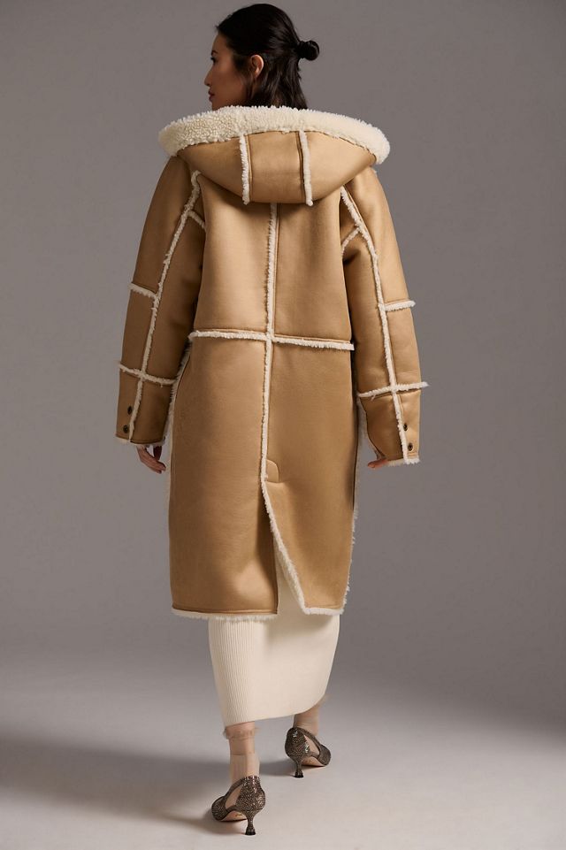 Pilcro Hooded Sherpa Coat #2