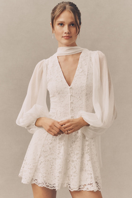 mixed media sheer skirt dress bhldn Formal dress with sheer skirt and bustier bodice
