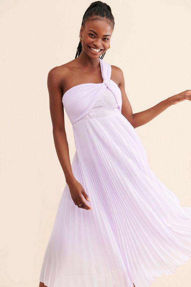 Vineet Bahl Pleated Lace Midi Dress #2