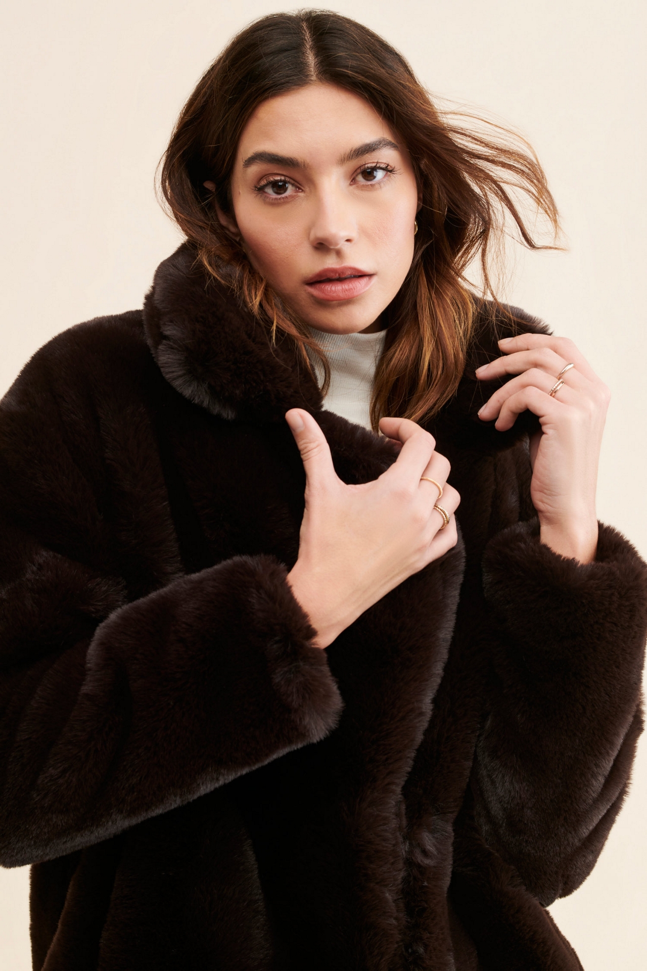 [BLANKNYC] Americano Faux Fur Coat