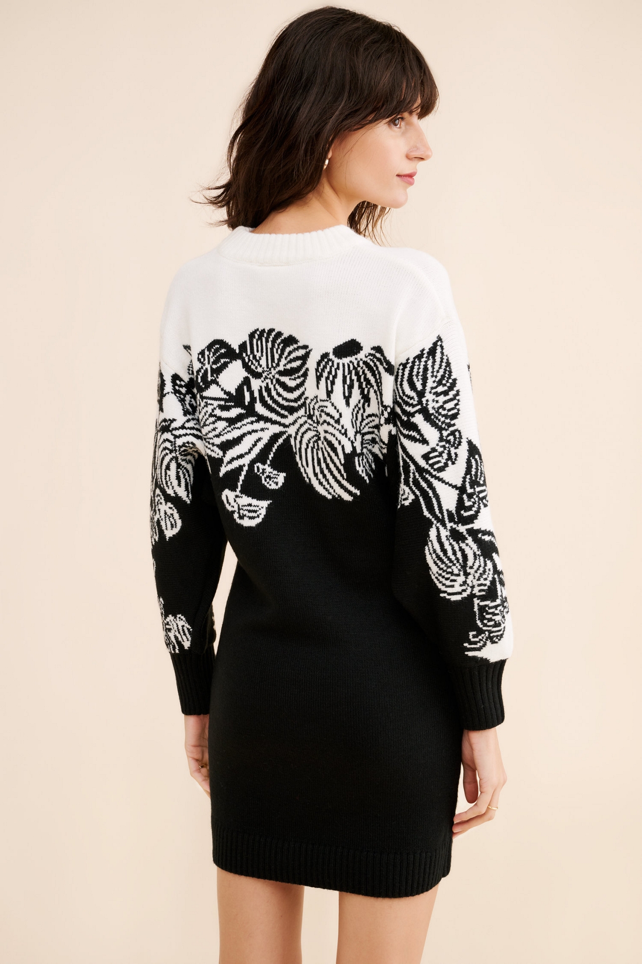 FARM Rio Wool Blend Surrel Garden Knit Sweater Dress