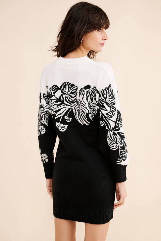 FARM Rio Wool Blend Surrel Garden Knit Sweater Dress #1