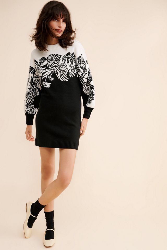 FARM Rio Wool Blend Surrel Garden Knit Sweater Dress #3