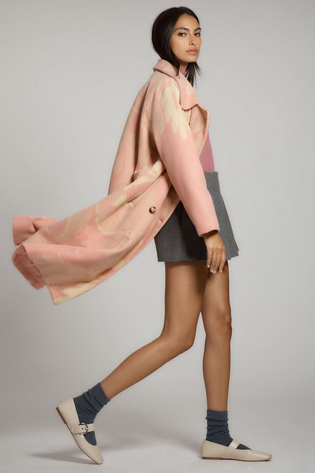 Wool Blend Cocoon Coat | Anthropologie