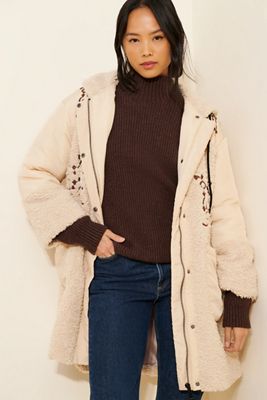 Jules Kae Kylie Sherpa Moto Jacket | Anthropologie